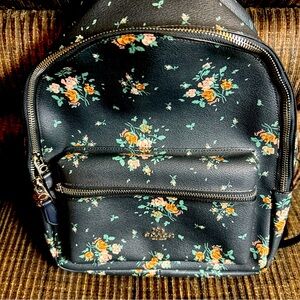 Coach Charlie Medium Black Backpack